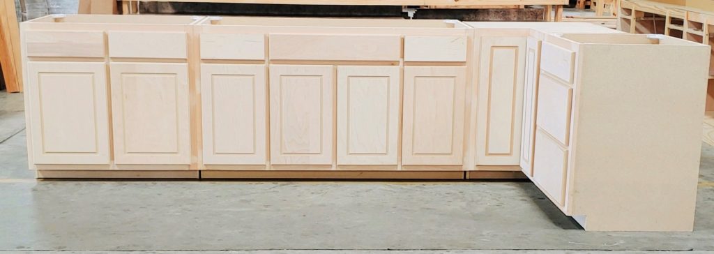 Unassembled, Unfinished Complete Kitchen Set