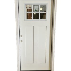 9-Lite Steel Prehung Door Unit