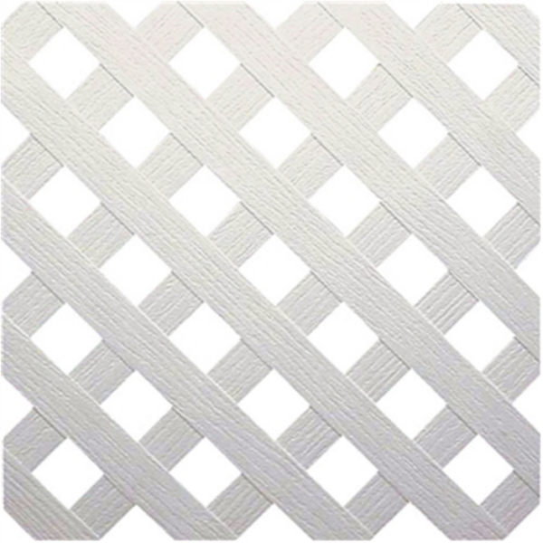 4'x8' White vinyl lattice