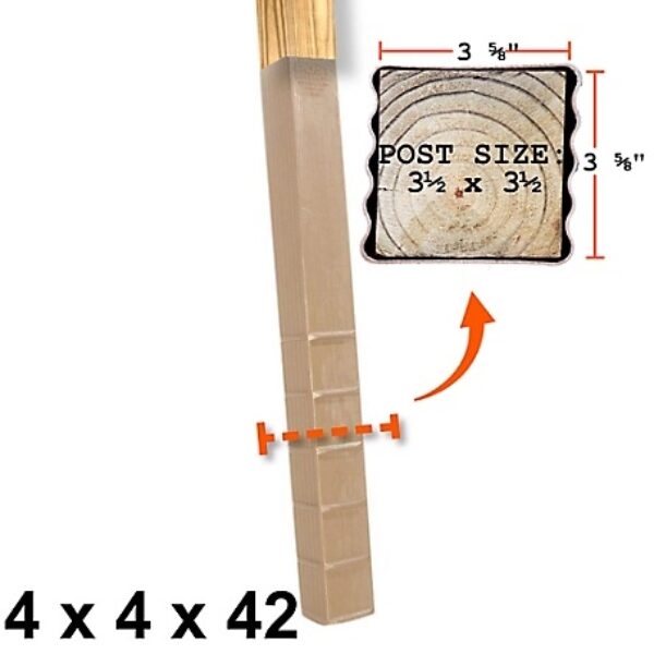 Post Protector - 4 in. x 4 in. x 42 in.